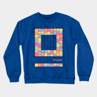 Mydoku_010_H001_003_F: Sudoku, Sudoku coloring, logic, logic puzzle, holiday puzzle, fun, away from screen, Crewneck Sweatshirt